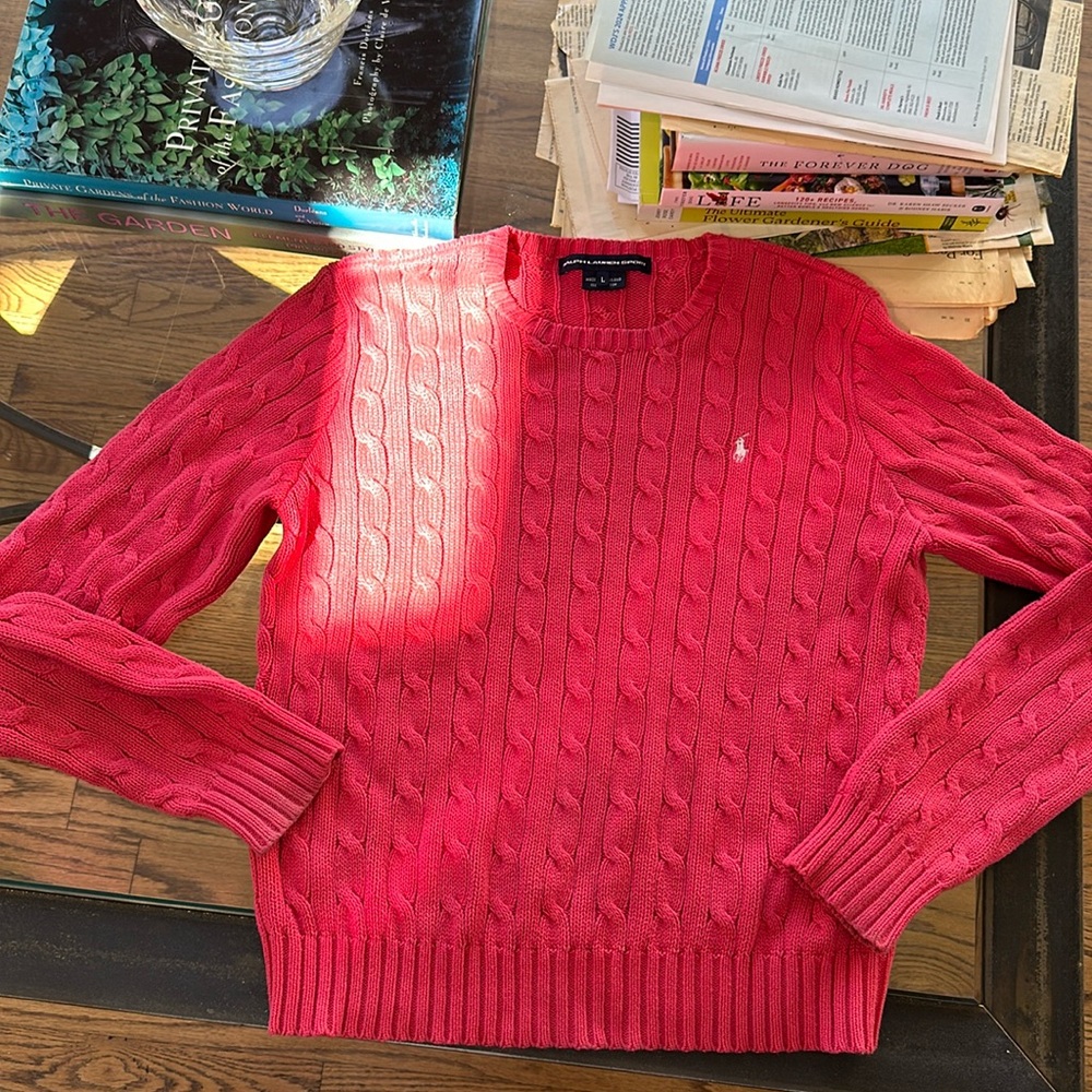 Ralph Lauren sport cable cotton sweater